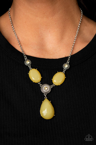 Heirloom Hideaway - Yellow Necklace - Sabrina's Bling Collection