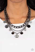 Load image into Gallery viewer, Industrial Noise - Black Necklace - Sabrinas Bling Collection