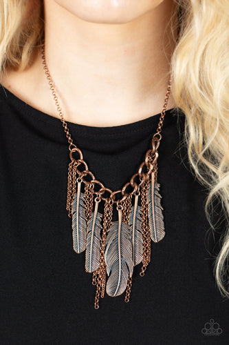 NEST Friends Forever - Copper Feather Necklace - Sabrina's Bling Collection