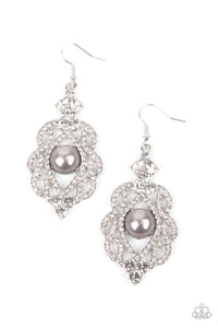 Rhinestone Renaissance - Silver Earrings - Sabrina's Bling Collection