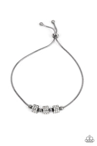 Roll Out the Radiance - Black & Rhinestone Bracelet - Sabrinas Bling Collection
