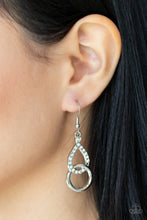 Load image into Gallery viewer, Red Carpet Couture - White Earrings - Sabrina&#39;s Bling Collection Earrings