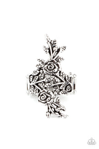 Rustic Rose Gardens - Silver Ring - Sabrina's Bling Collection