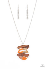 Load image into Gallery viewer, A WOODWORK In Progress - Orange Necklace - Sabrina&#39;s Bling Collection