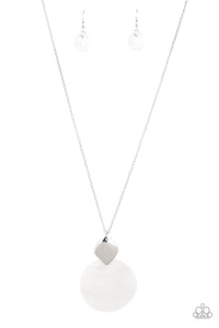 Tidal Tease - White Necklace - Sabrina's Bling Collection