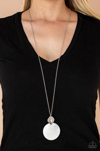 Tidal Tease - White Necklace - Sabrina's Bling Collection