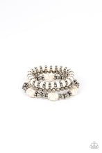 Load image into Gallery viewer, Take by SANDSTORM - White Crackle Stone Bracelet - Sabrina&#39;s Bling Collection