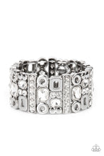 Load image into Gallery viewer, Dynamically Diverse - White Geometric Bracelet - Sabrina&#39;s Bling Collection