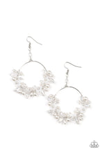Load image into Gallery viewer, Floating Gardens - White Pearl Earrings - Life Of The Party February 2022 - Sabrina&#39;s Bling Collection