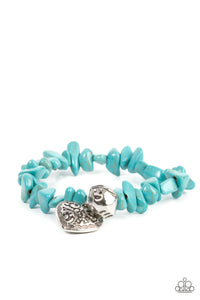 Love You to Pieces - Blue Turquoise Bracelet - Sabrina's Bling Collection