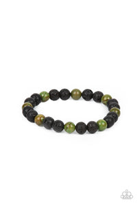 Molten Mogul - Green & Black Bracelet - Sabrina's Bling Collection