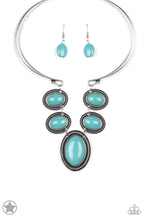 Load image into Gallery viewer, River Ride - Blue Blockbuster Necklace - Sabrina&#39;s Bling Collection