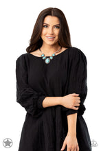 Load image into Gallery viewer, River Ride - Blue Blockbuster Necklace - Sabrina&#39;s Bling Collection