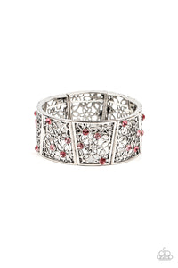 Spring Greetings - Pink Rhinestone Bracelet - Sabrina's Bling Collection