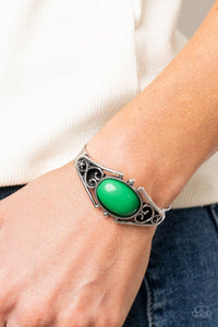 Springtime Trendsetter - Green Bracelet - Sabrina's Bling Collection