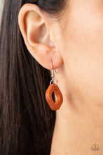 Load image into Gallery viewer, Top Of The WOOD Chain - Orange Necklace - Sabrina&#39;s Bling Collection