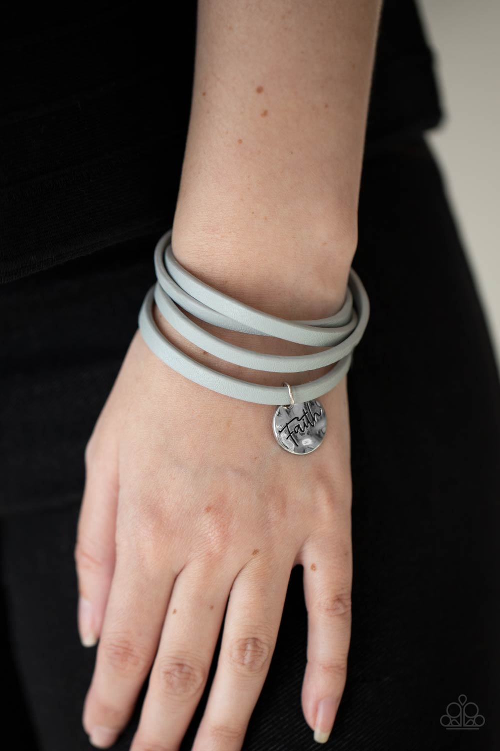 Wonderfully Worded - Silver Bracelet - Sabrina's Bling Collection