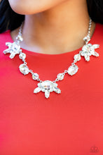 Load image into Gallery viewer, GLOW-trotting Twinkle - White Rhinestone Necklace - Sabrina&#39;s Bling Collection