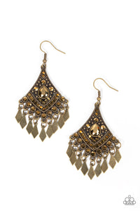 Indie Iridescence - Brass Earrings - Sabrinas Bling Collection
