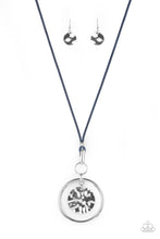 Load image into Gallery viewer, CORD-inated Effort - Blue Necklace - Sabrina&#39;s Bling Collection