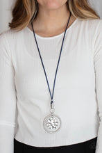Load image into Gallery viewer, CORD-inated Effort - Blue Necklace - Sabrina&#39;s Bling Collection