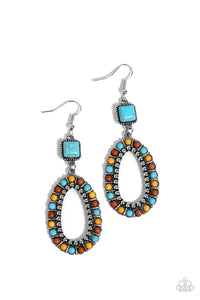 Napa Valley Luxe - Multi Stone Teardrop Earrings - Sabrinas Bling Collection