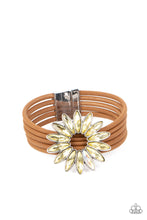 Load image into Gallery viewer, Astral Adventure - Yellow Rhinestone Bracelet - Sabrina&#39;s Bling Collection