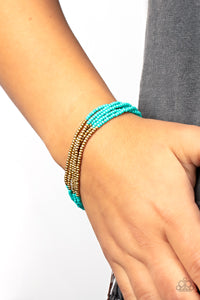 BEAD Bold - Blue Bracelet - Sabrina's Bling Collection