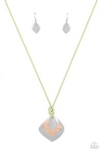 Face The ARTIFACTS - Green Necklace - Sabrina's Bling Collection