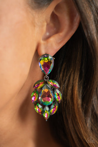 Galactic Go-Getter - Multi Oil Spill Earrings - Life Of The Party February 2022 - Sabrina's Bling Collection