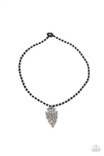 Load image into Gallery viewer, Get Your ARROWHEAD in the Game - Black Necklace - Sabrina&#39;s Bling Collection