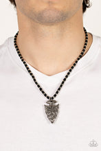 Load image into Gallery viewer, Get Your ARROWHEAD in the Game - Black Necklace - Sabrina&#39;s Bling Collection