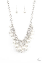 Load image into Gallery viewer, Powerhouse Pose - White Pearl Necklace - Life Of The Party February 2022 - Sabrina&#39;s Bling Collection