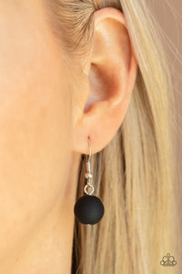 Sea Glass Wanderer - Black Necklace - Sabrina's Bling Collection