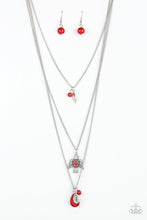 Load image into Gallery viewer, Soar With The Eagles - Red Necklace - Sabrina&#39;s Bling Collection