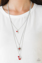 Load image into Gallery viewer, Soar With The Eagles - Red Necklace - Sabrina&#39;s Bling Collection