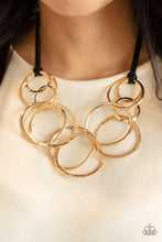 Load image into Gallery viewer, Spiraling Out of COUTURE - Gold Necklace - Convention Exclusive 2021 - Sabrina&#39;s Bling Collection