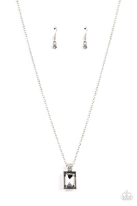 Understated Dazzle - Silver Rhinestone Necklace - Sabrina's Bling Collection