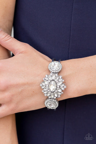 Daydream Dazzle - White Rhinestone Bracelet - Sabrinas Bling Collection
