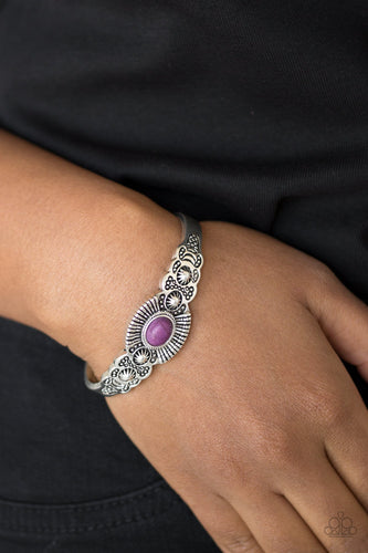 Wide Open Mesas - Purple Bracelet Paparazzi Accessories - Sabrina's Bling Collection