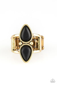 Simply Saharan - Brass    Paparazzi Jewelry Ring - Sabrina's Bling Collection