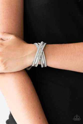 Rocker Rivalry - Silver Bracelet - Sabrina's Bling Collection
