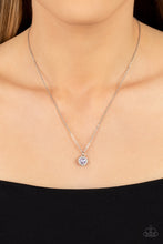 Load image into Gallery viewer, A Little Lovestruck - Purple Rhinestone Heart Necklace - Sabrina&#39;s Bling Collection