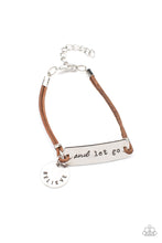 Load image into Gallery viewer, Believe and Let Go - Brown &amp; Silver Inspirational Bracelet - Sabrina&#39;s Bling Collection