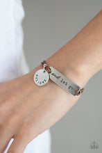 Load image into Gallery viewer, Believe and Let Go - Brown &amp; Silver Inspirational Bracelet - Sabrina&#39;s Bling Collection