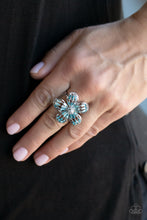 Load image into Gallery viewer, Botanical Ballroom - Blue Ring - Sabrina&#39;s Bling Collection
