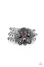 Load image into Gallery viewer, Botanical Bravado - Purple Rhinestone Bracelet - Sabrina&#39;s Bling Collection