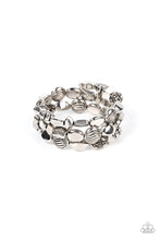 Load image into Gallery viewer, Charmingly Cottagecore - Silver Coil Bracelet - Sabrina&#39;s Bling Collection