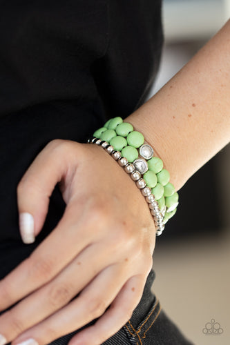 Desert Verbena - Green Bracelet - Sabrina's Bling Collection