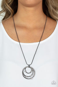 Ecliptic Elegance - Black Necklace - Sabrinas Bling Collection